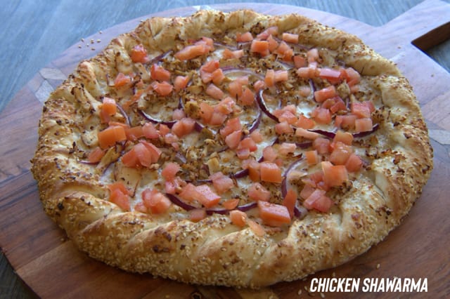Chicken Shawarma Pizza.