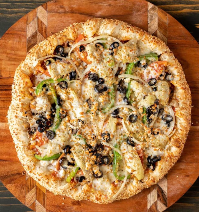 Greek Feta Veggie Deep Dish.