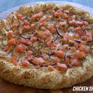 Chicken Shawarma Deep Dish Pizza