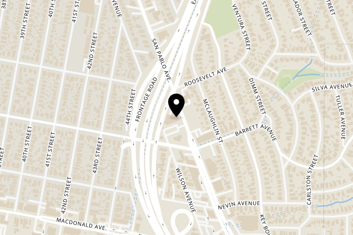 Map showing the location of RICHMOND PIZZA HOUSE on 12343 San Pablo Ave in Richmond